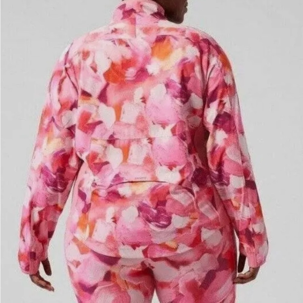 NEW ATHLETA PLUS ENERGY CORAL PINK RUN WITH IT JACKET SIZE 3X or L - Picture 2 of 9